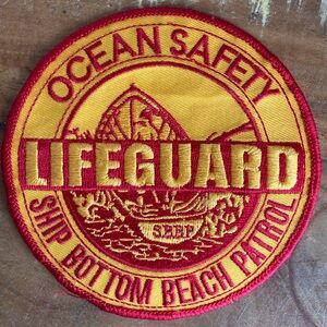 Embroidered Ship Bottom Beach Patrol New Jersey Lifeguard Patch